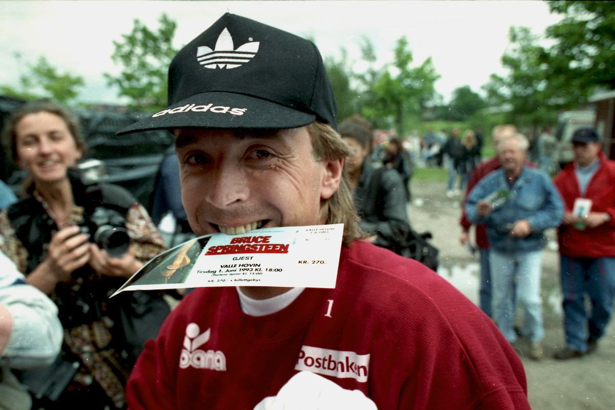 Mini Jakobsen på Bruce Springsteen, 1993. Foto: Vidar Ruud