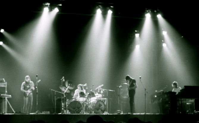 Pink Floyd på Earls Court 1973. Foto Tim Duncan, via Wikipedia