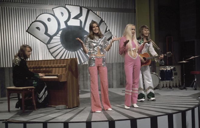 Abba fra TVshowet «Popzien» i 1973. Via Wikipedia. CC SS 3.0 Netherlands