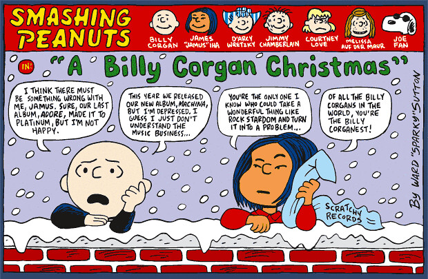 BILLY CORGAN: Charlie Browns tvillingbror. Faksimile.