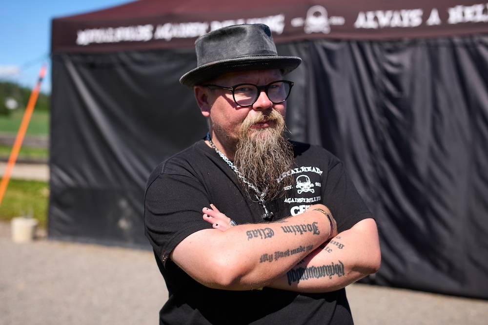 Svein Arild Spencer Johnsen, Metalheads Against Bullying. Foto: Kristoffer Sandven